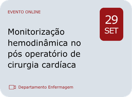 Imagem Monitorização hemodinâmica no pós operatório de cirurgia cardíaca