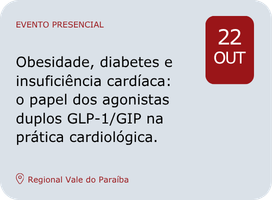Imagem Obesidade, diabetes e insuficiência cardíaca: o papel dos agonistas duplos GLP-1/GIP na prática cardiológica.