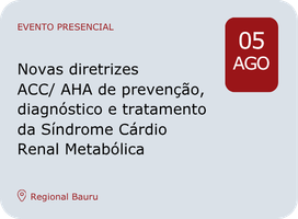Imagem Novas diretrizes ACC/ AHA de prevenção , diagnóstico e tratamento da Síndrome Cárdio Renal Metabólica